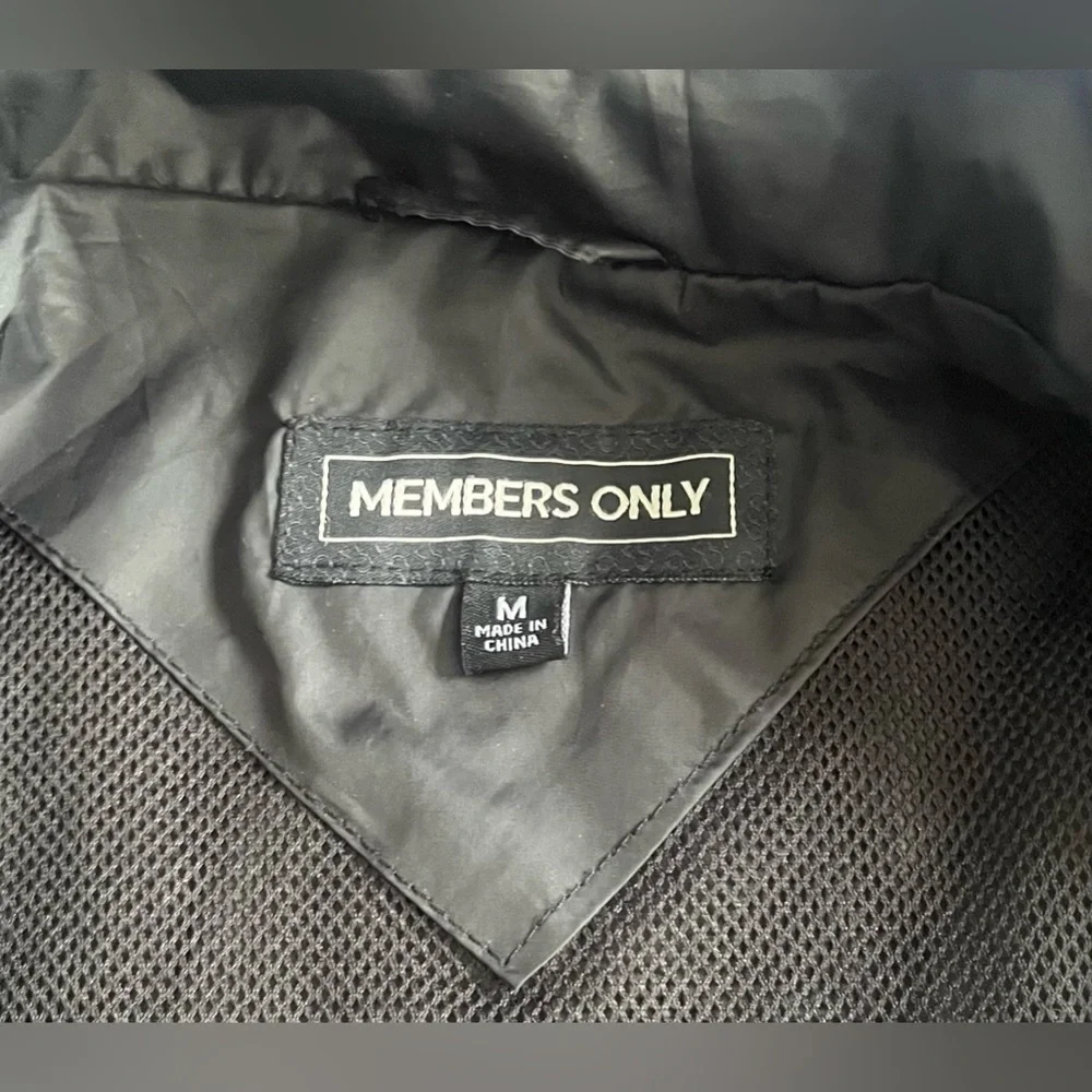 Vintage Members Only Windbreaker Rain Jacket US Medium - Picture 10 of 10